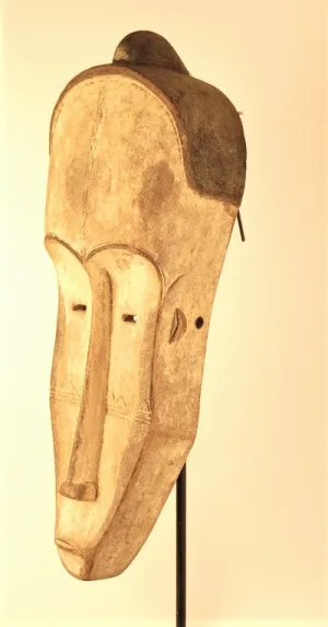 Fang White Ngil Mask with Ears