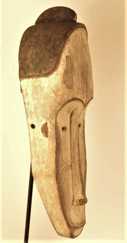 Fang White Ngil Mask with Ears