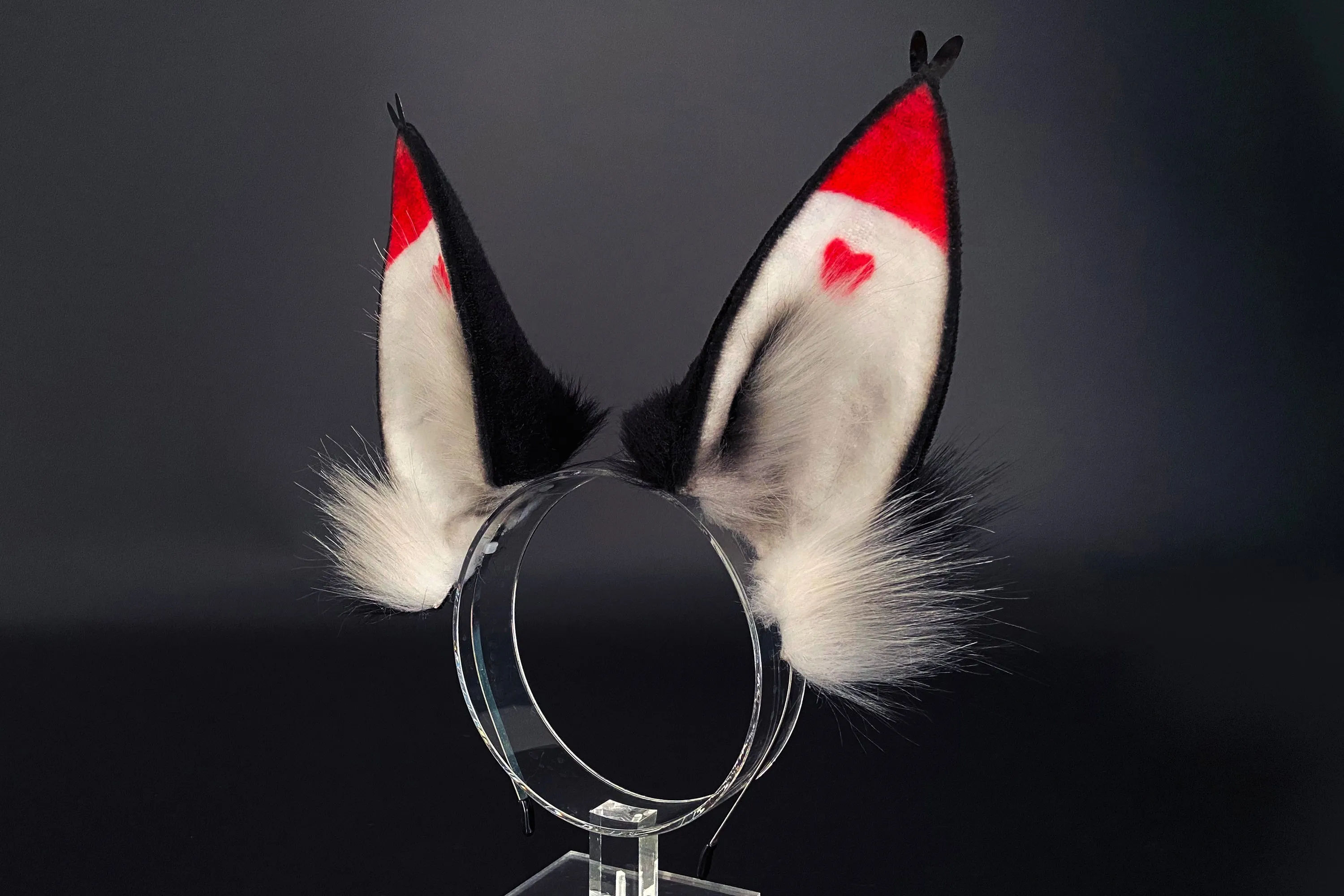 Faux Fur Husk Ears Hazbin Hotel Cosplay Ears - Cosplay Ears Husk cosplay - Hazbin Hotel Husk Ears - Faux Fur Ears