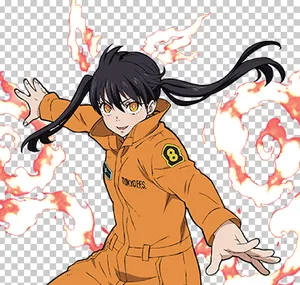 Fire Force Tamaki Kotatsu Cosplay Wig