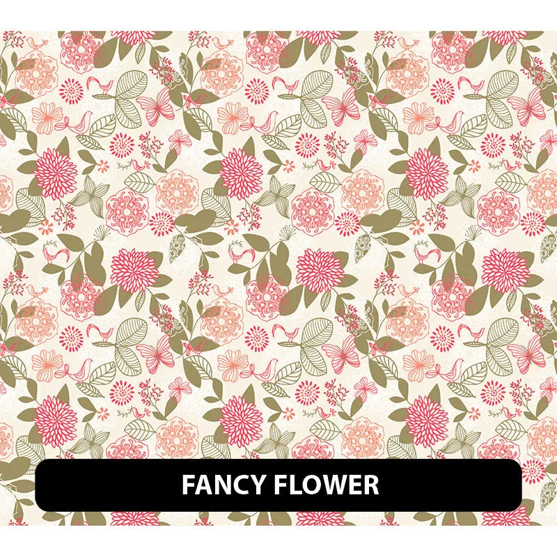 Floral Puff Patterned HTV (18.5" x 12")