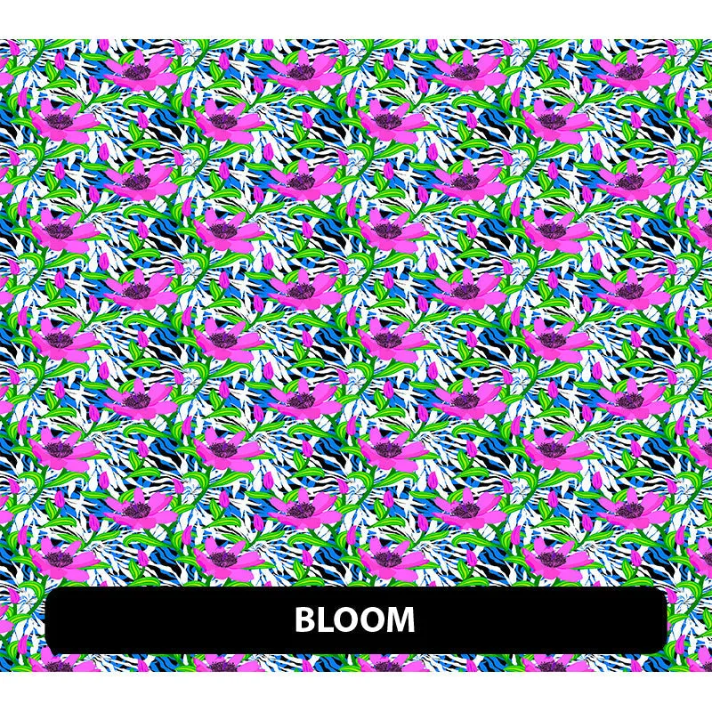 Floral Puff Patterned HTV (18.5" x 12")