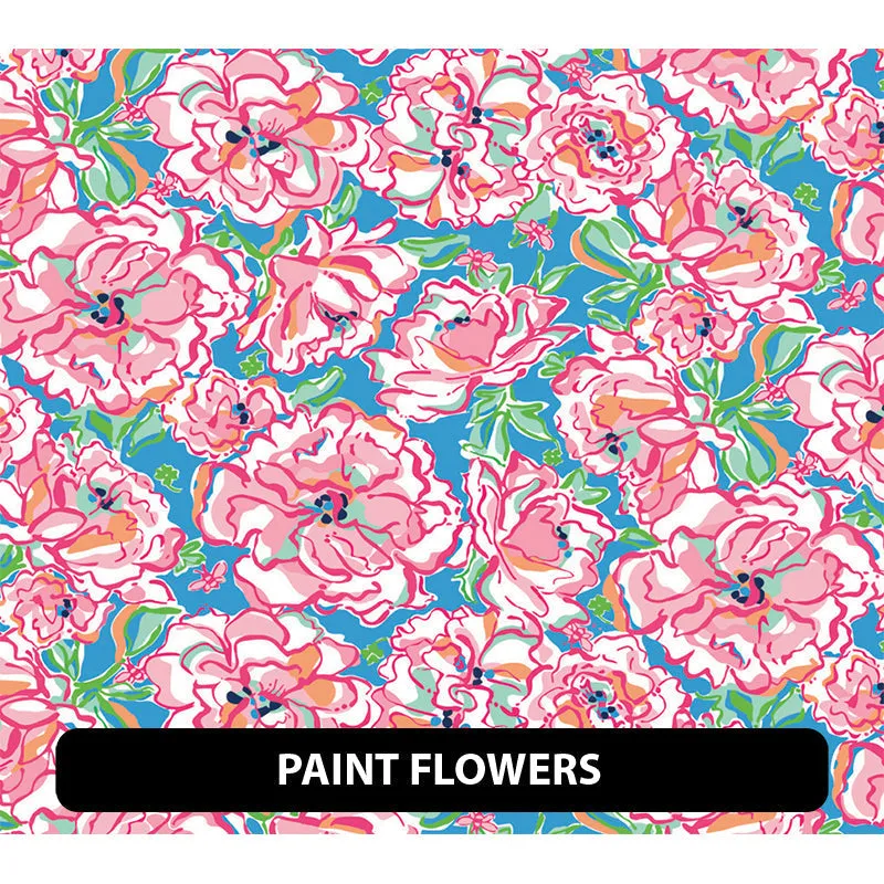 Floral Puff Patterned HTV (18.5" x 12")