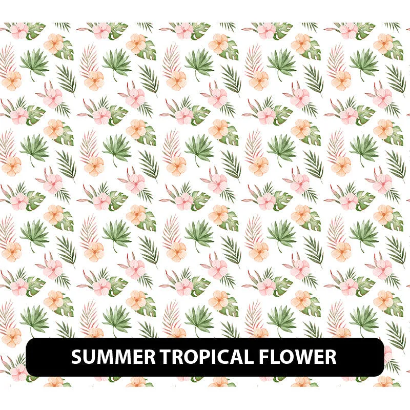 Floral Puff Patterned HTV (18.5" x 12")