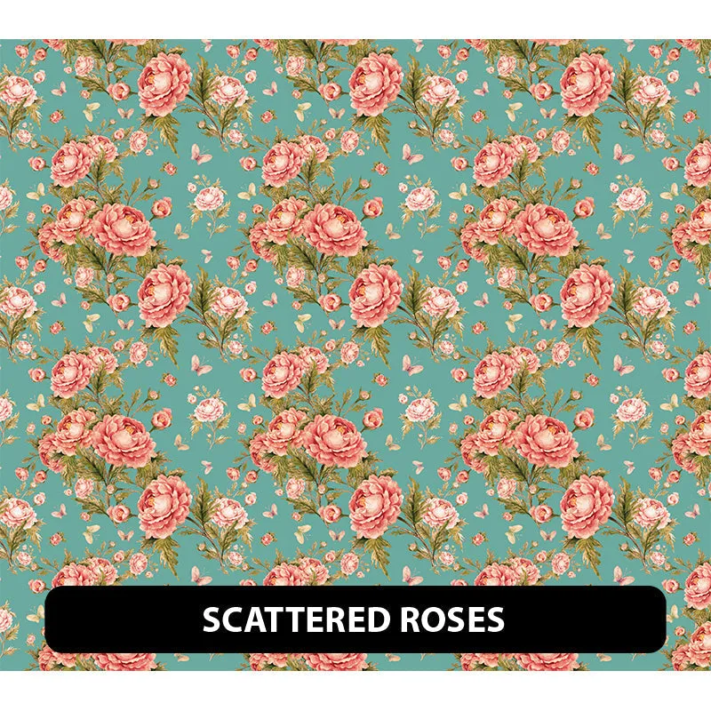 Floral Puff Patterned HTV (18.5" x 12")