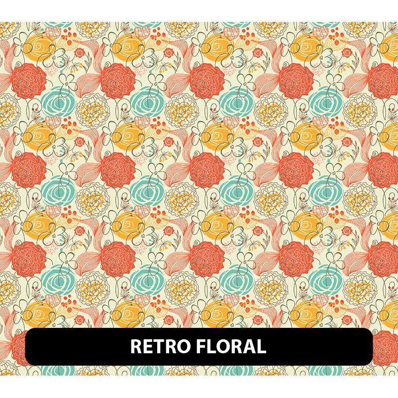 Floral Puff Patterned HTV (18.5" x 12")