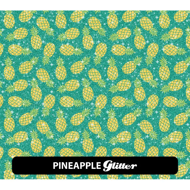 Food & Drinks Glitter Patterned HTV (12" x 12")