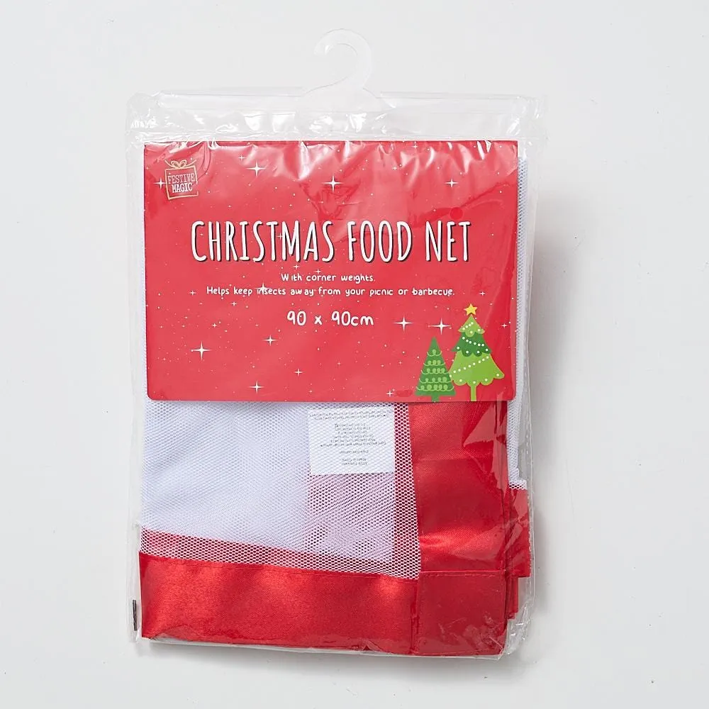 Food Net White With Red Trim