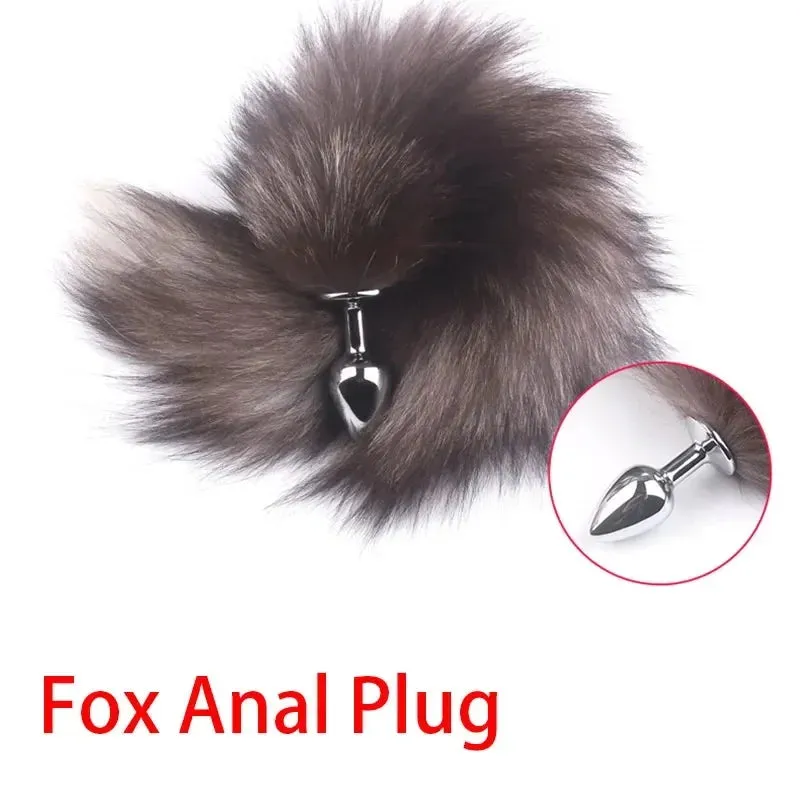 Fox Tail Butt Plug Sexy Metal Fox Tail Anal Plug