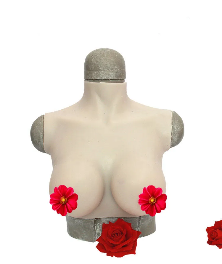 Full Bust Full Silicone Breast Shirt (4 color variants)