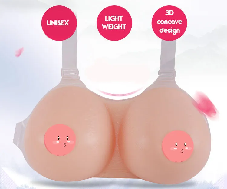 Full Silicone Breast Bra with Invisible Lining