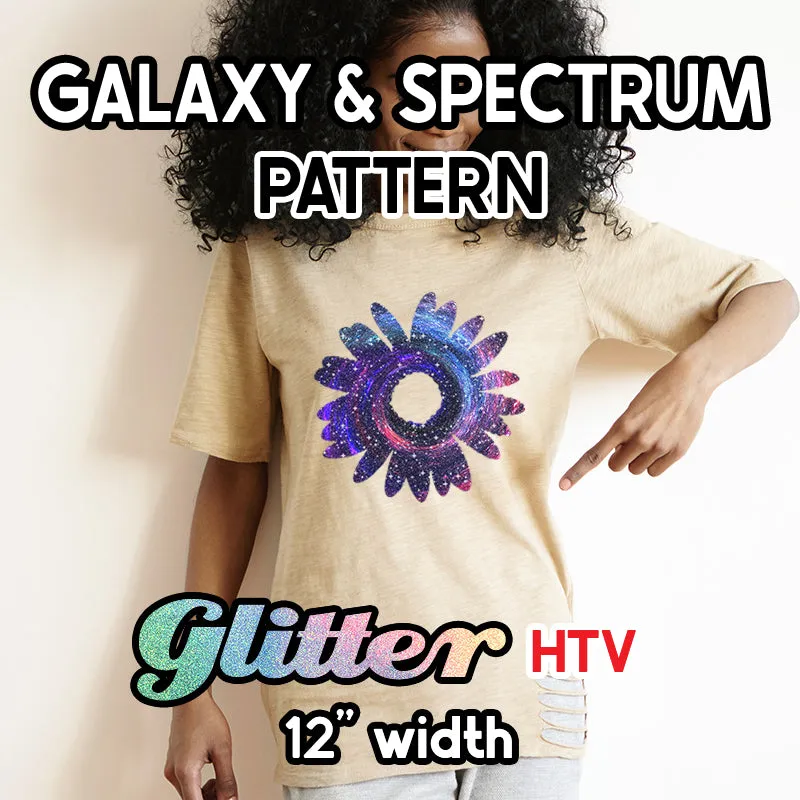 Galaxy / Spectrum Glitter Patterned HTV (12" x 12")