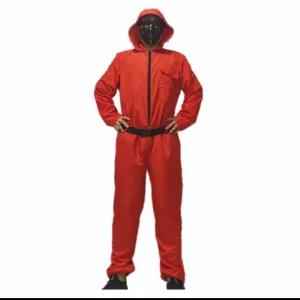 Game Red Jumpsuit Costume for Adult - Jumpsuit only