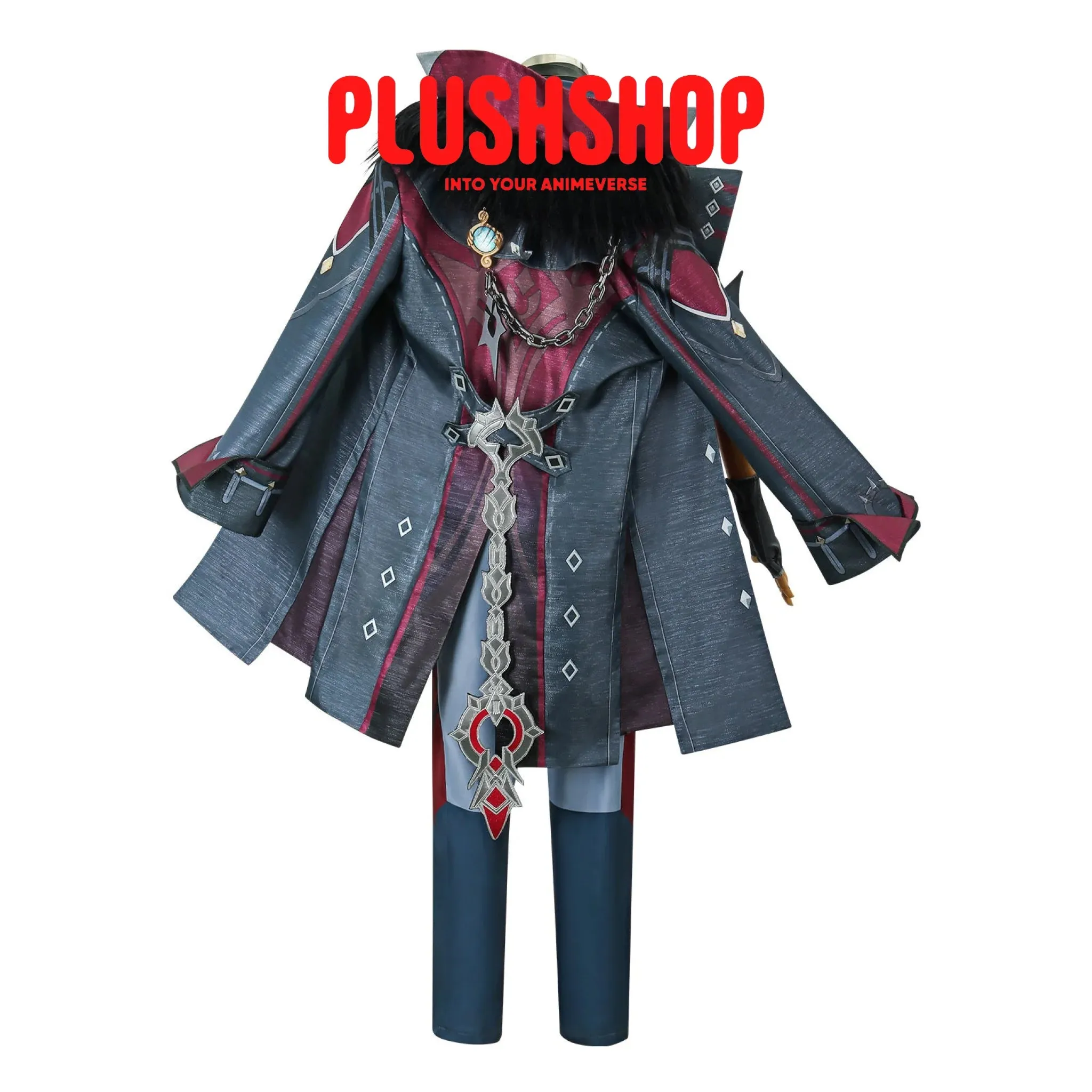 Genshin Impact Wriothesley Cosplay Outfit Clohes Wig