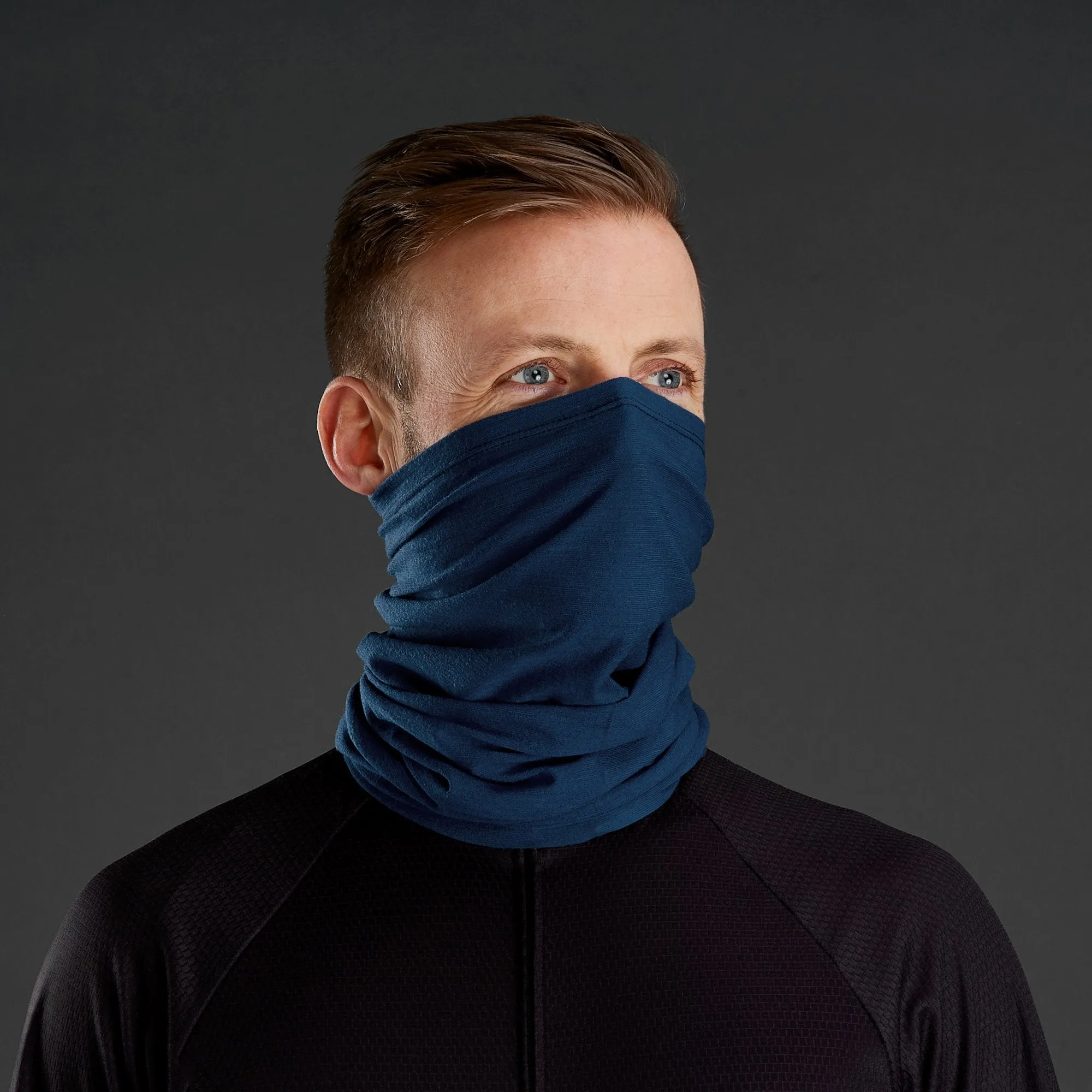 GripGrab Multifunctional Merino Neck Warmer - Grey, Blue or Black