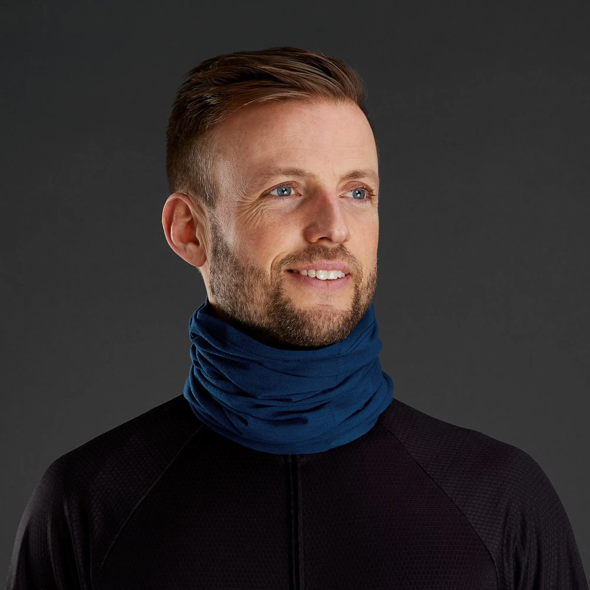 GripGrab Multifunctional Merino Neck Warmer - Grey, Blue or Black