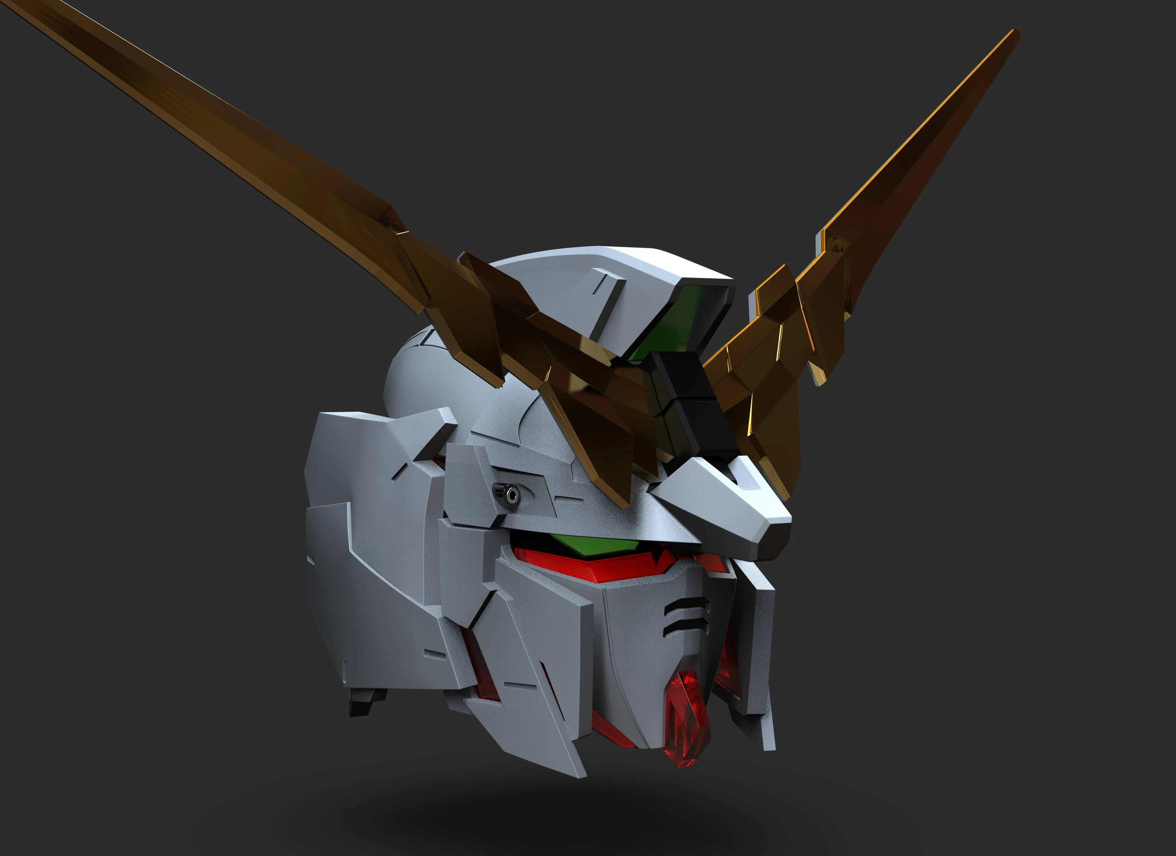 Gundam Unicorn Helmet STL