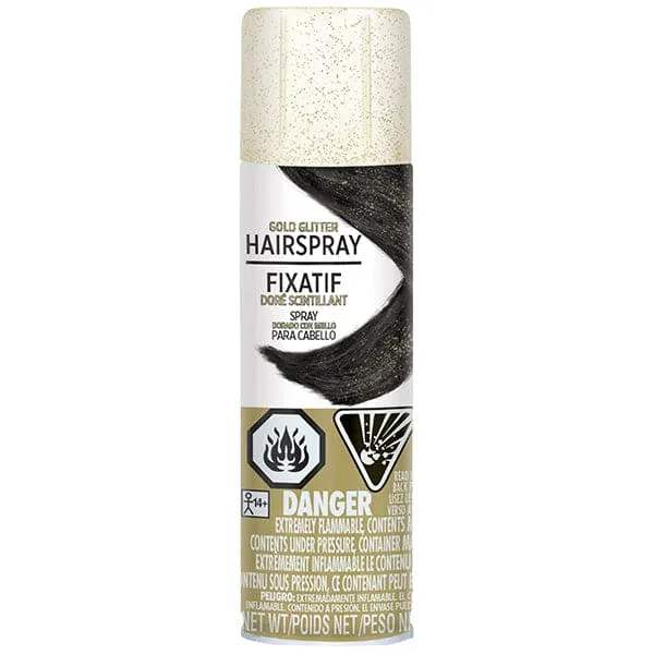 Hair Color 3oz Spray - Gold Glitter