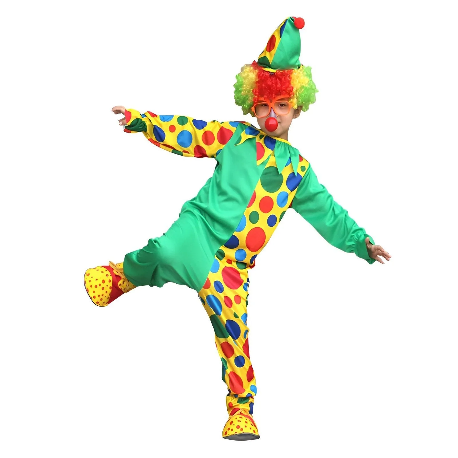 Halloween Boy Girl Clown Costume Cosplay Masquerade Magic Costume Circus Clown Suit