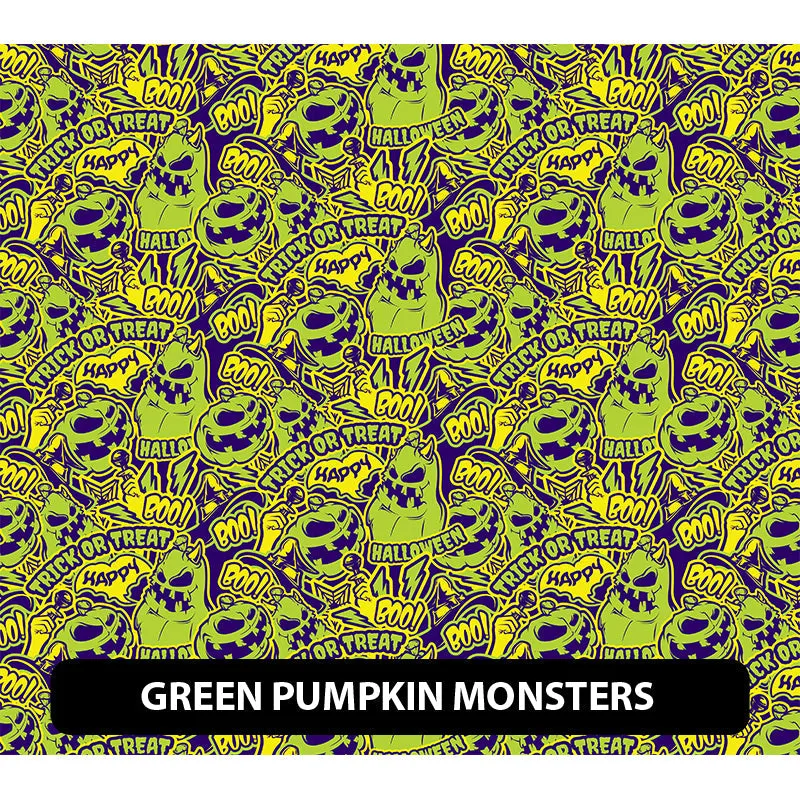 Halloween Puff Patterned HTV (12" x 12")