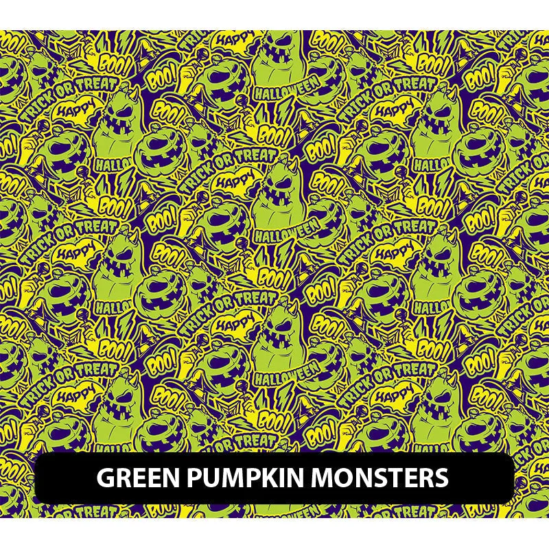 Halloween Puff Patterned HTV (18.5" x 12")