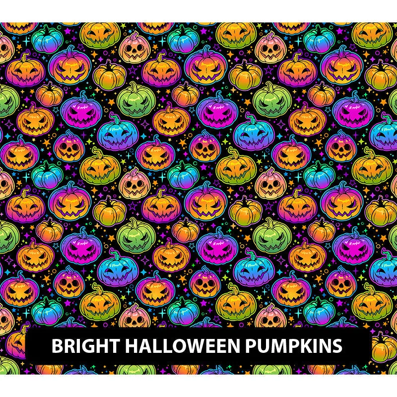 Halloween Puff Patterned HTV (18.5" x 12")