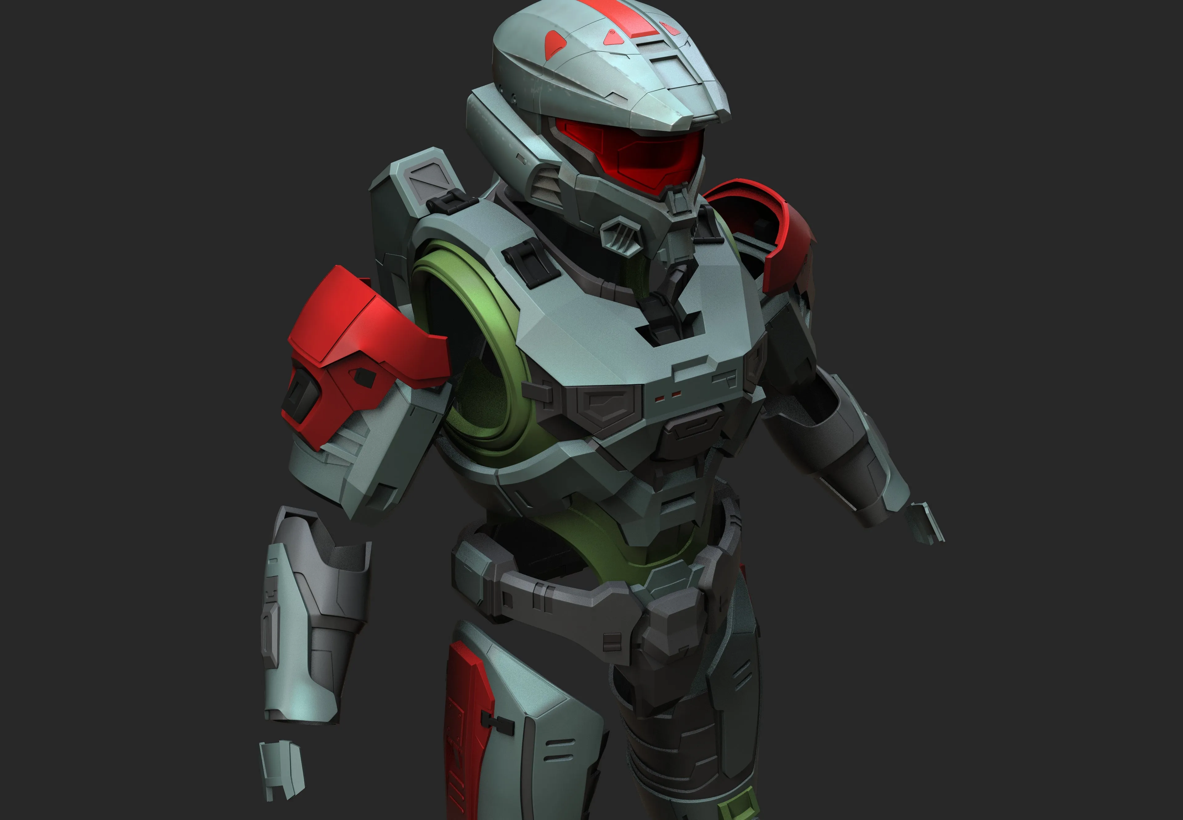 Halo MK7 Full Armor STL