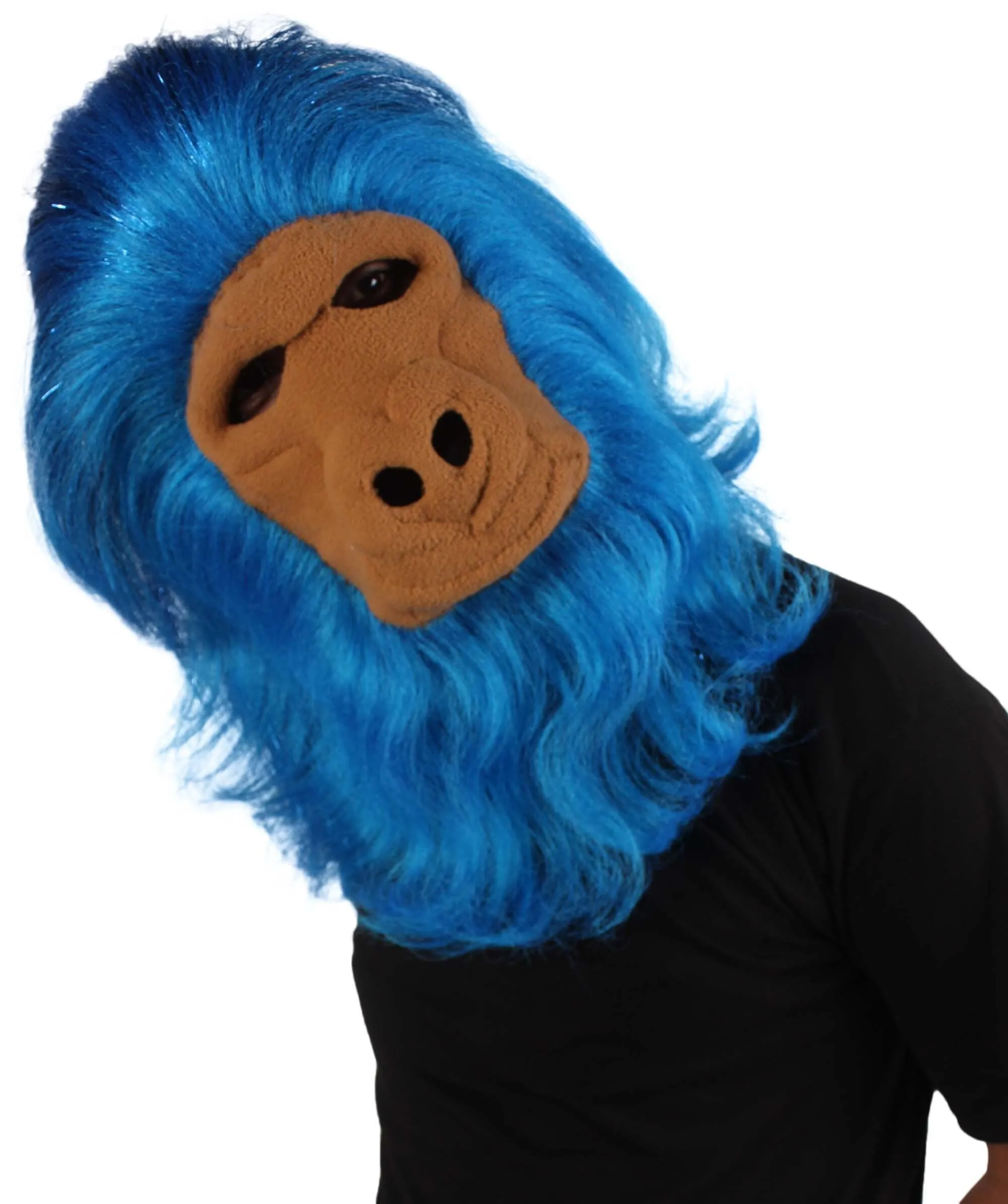 HPO Hairy Unisex Ape Mask and Bodysuit Costume Tinsel | Multiple Colors