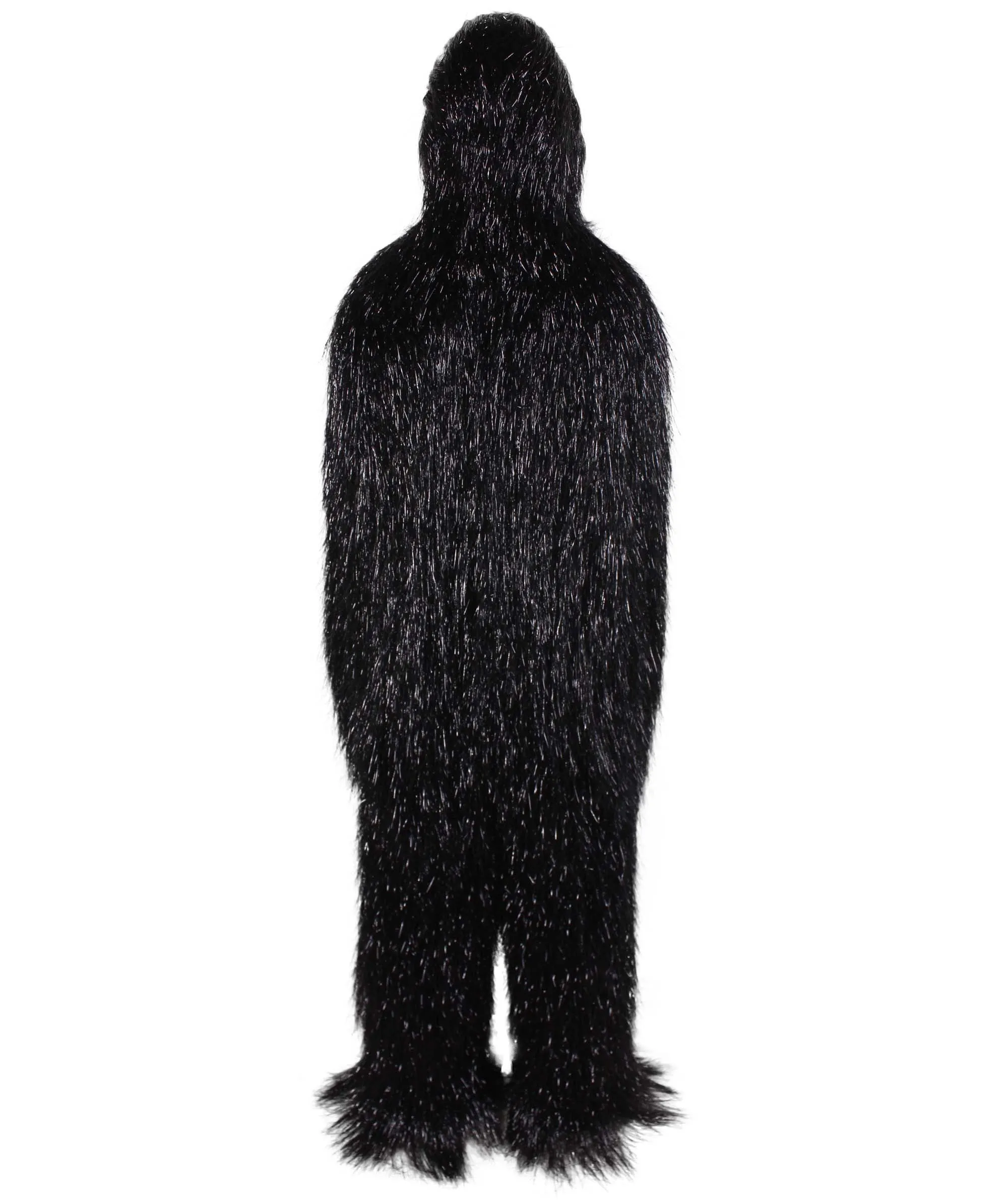 HPO Hairy Unisex Ape Mask and Bodysuit Costume Tinsel | Multiple Colors