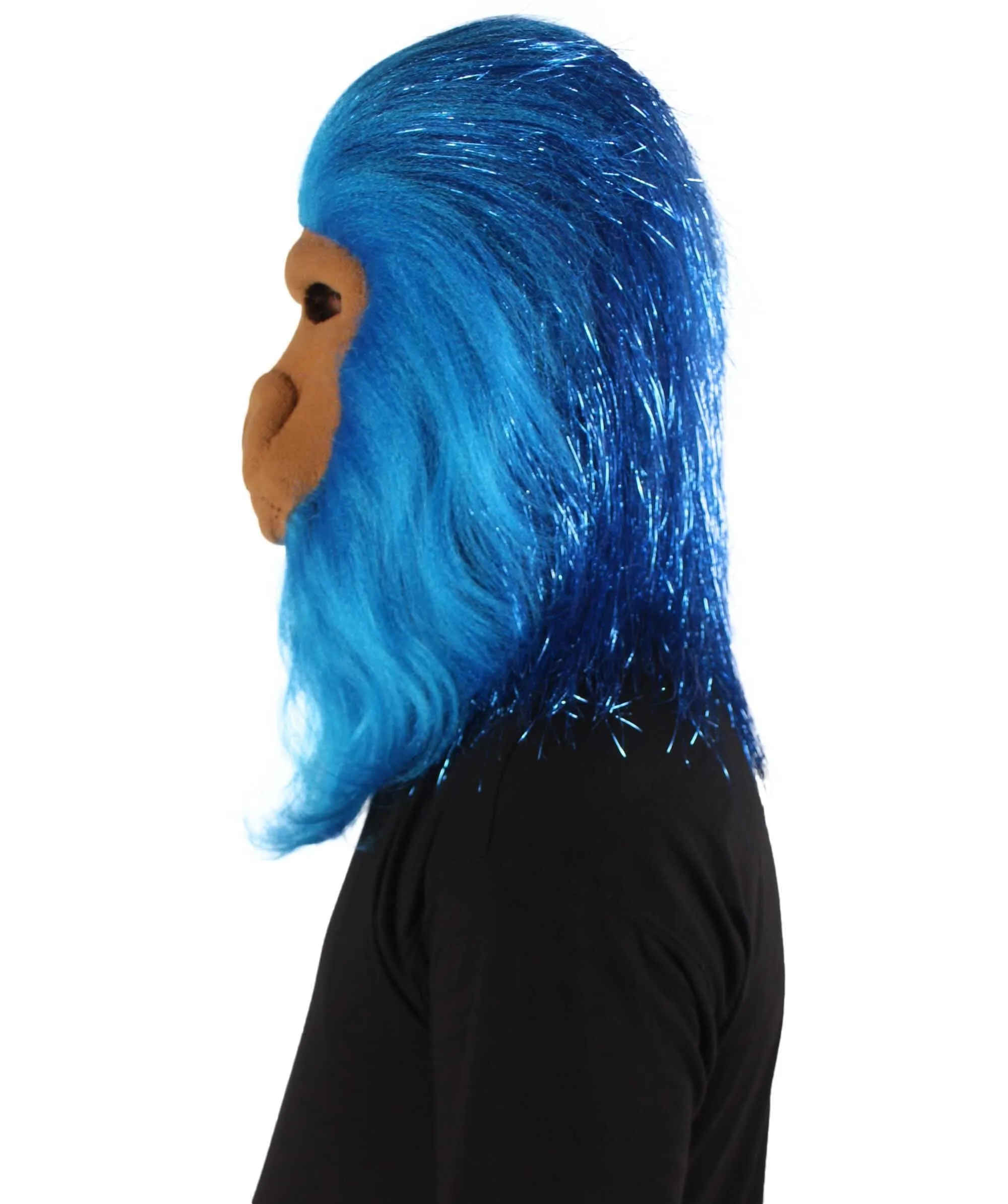 HPO Hairy Unisex Ape Mask and Bodysuit Costume Tinsel | Multiple Colors