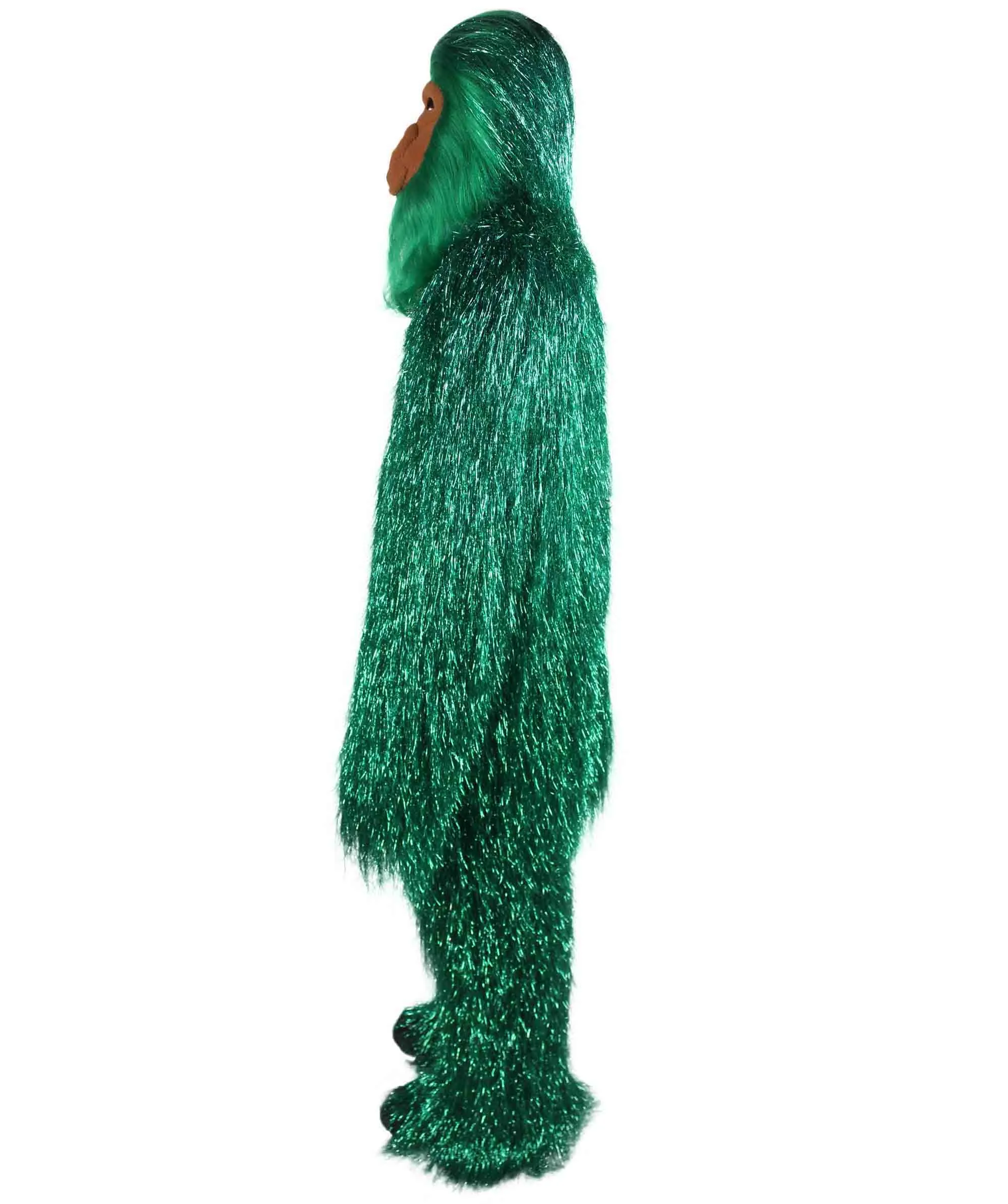 HPO Hairy Unisex Ape Mask and Bodysuit Costume Tinsel | Multiple Colors