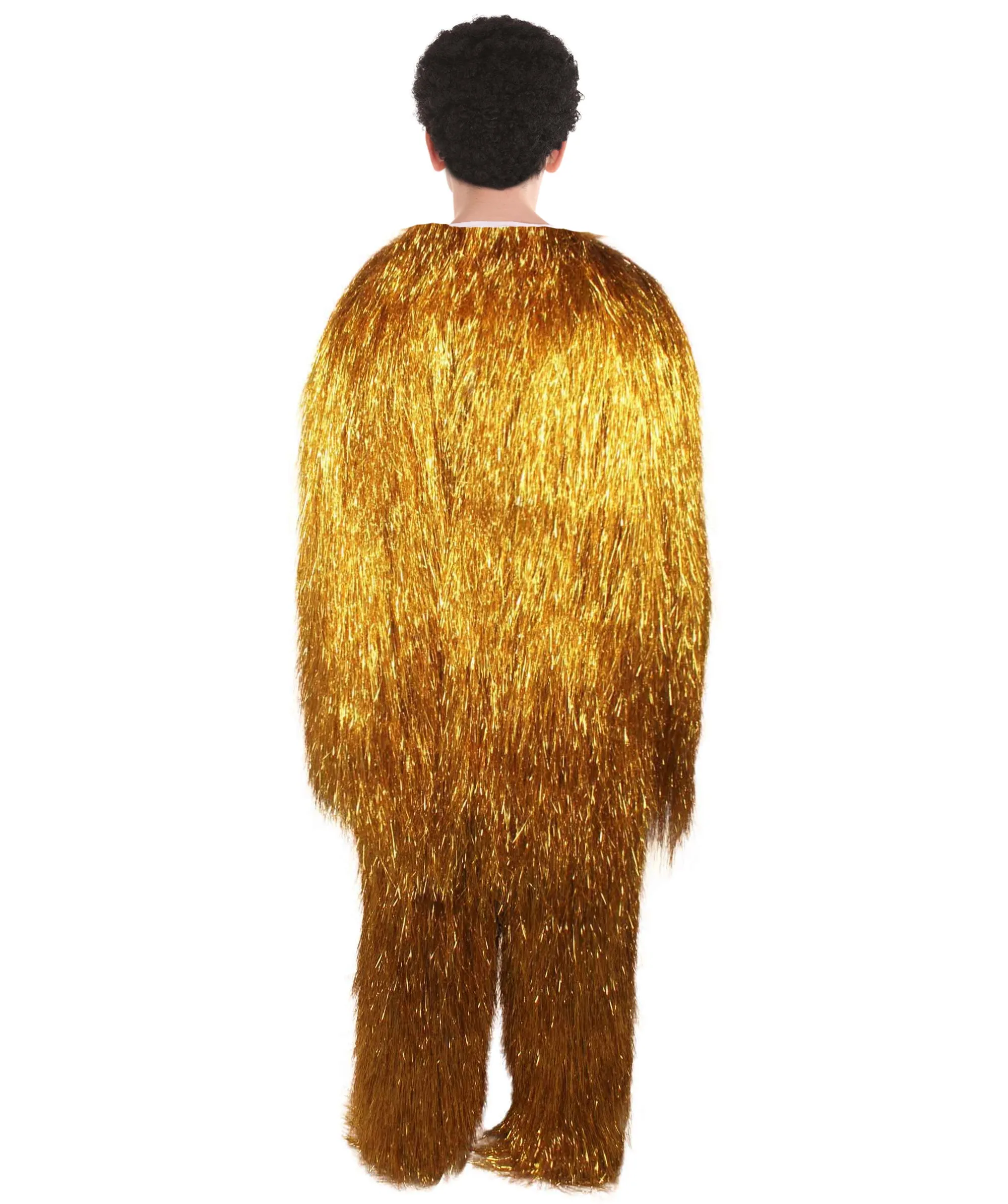 HPO Hairy Unisex Ape Mask and Bodysuit Costume Tinsel | Multiple Colors