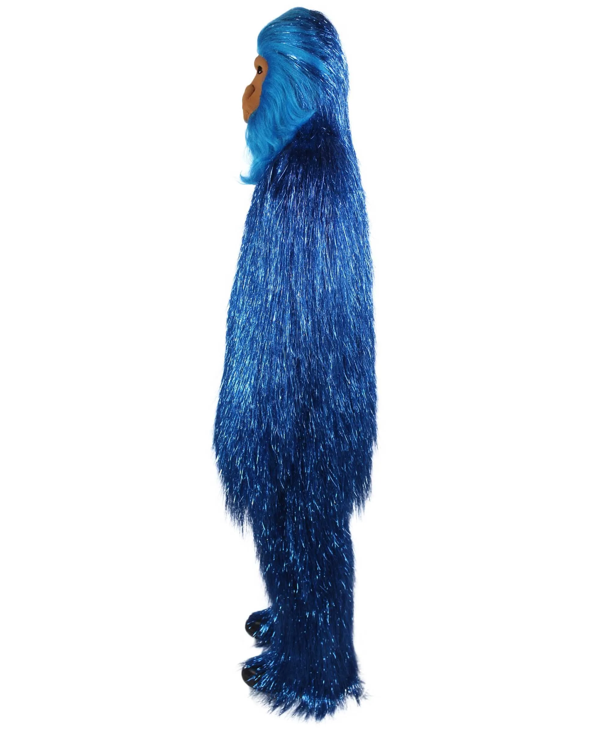 HPO Hairy Unisex Ape Mask and Bodysuit Costume Tinsel | Multiple Colors