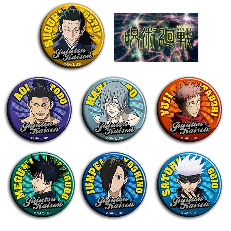 Jujutsu Kaisen Character Style Anime Pins (set 2)