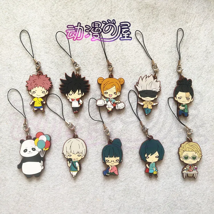 Jujutsu Kaisen Character Style Rubber Phone Charms