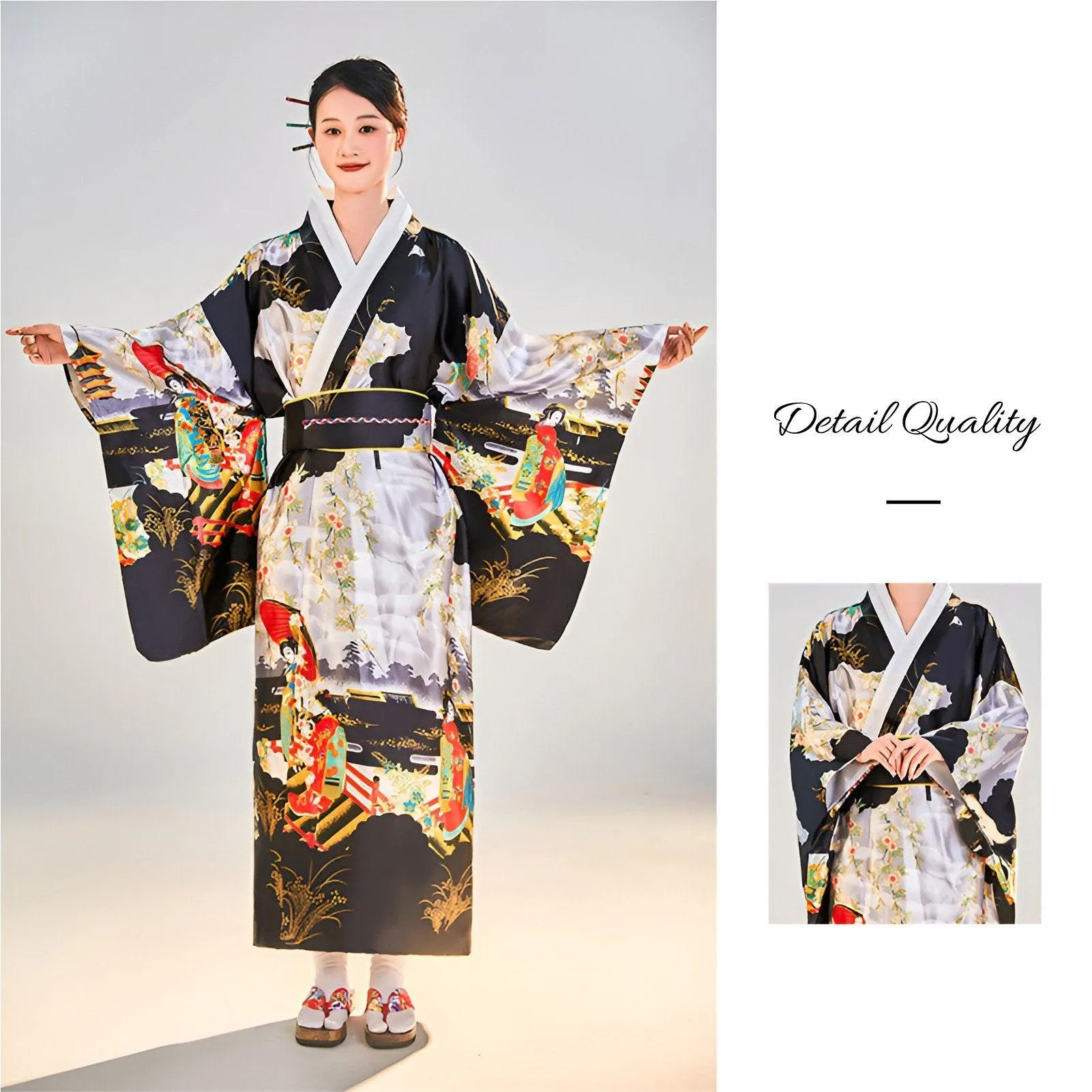 kimono Japanese lapel large size cardigan female formal dress Halloween