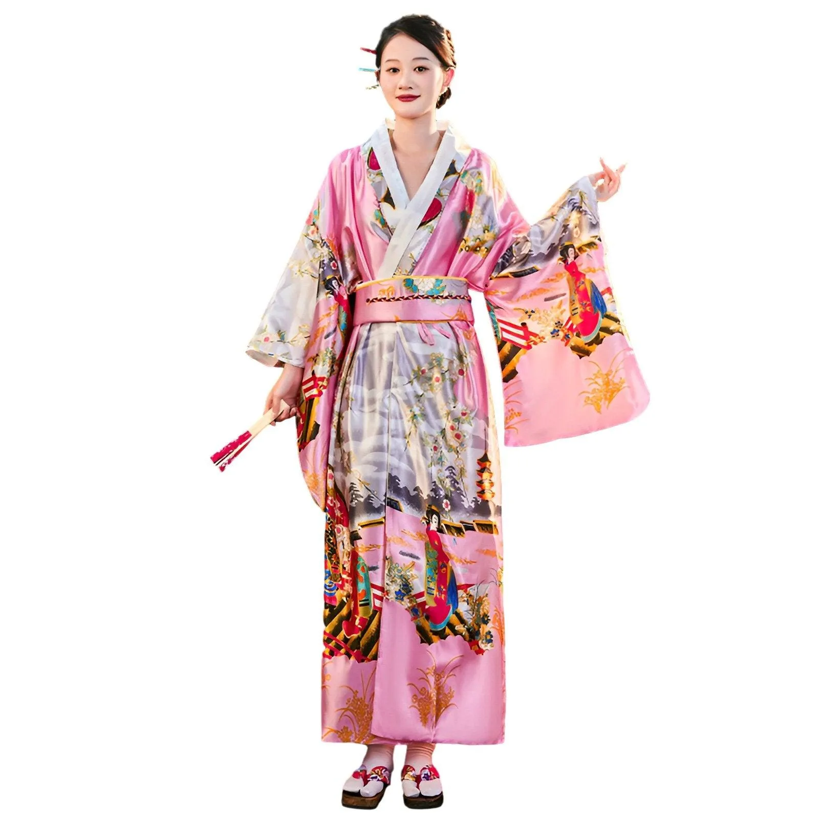 kimono Japanese lapel large size cardigan female formal dress Halloween