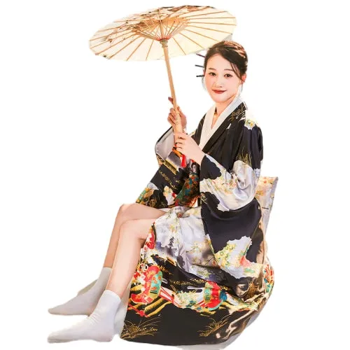 kimono Japanese lapel large size cardigan female formal dress Halloween