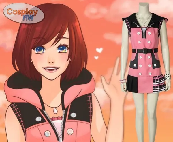 Kingdom Hearts 3 Kairi Cosplay Costume / Kingdom Hearts Cosplay