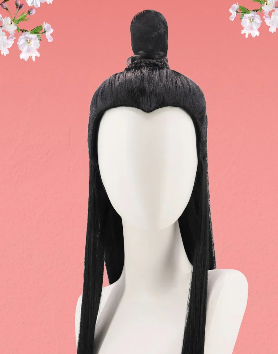 Lan Wangji Costume Hair Wig for Hanfu