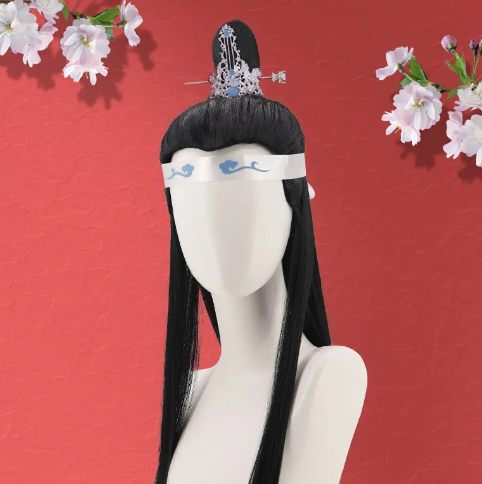 Lan Wangji Costume Hair Wig for Hanfu