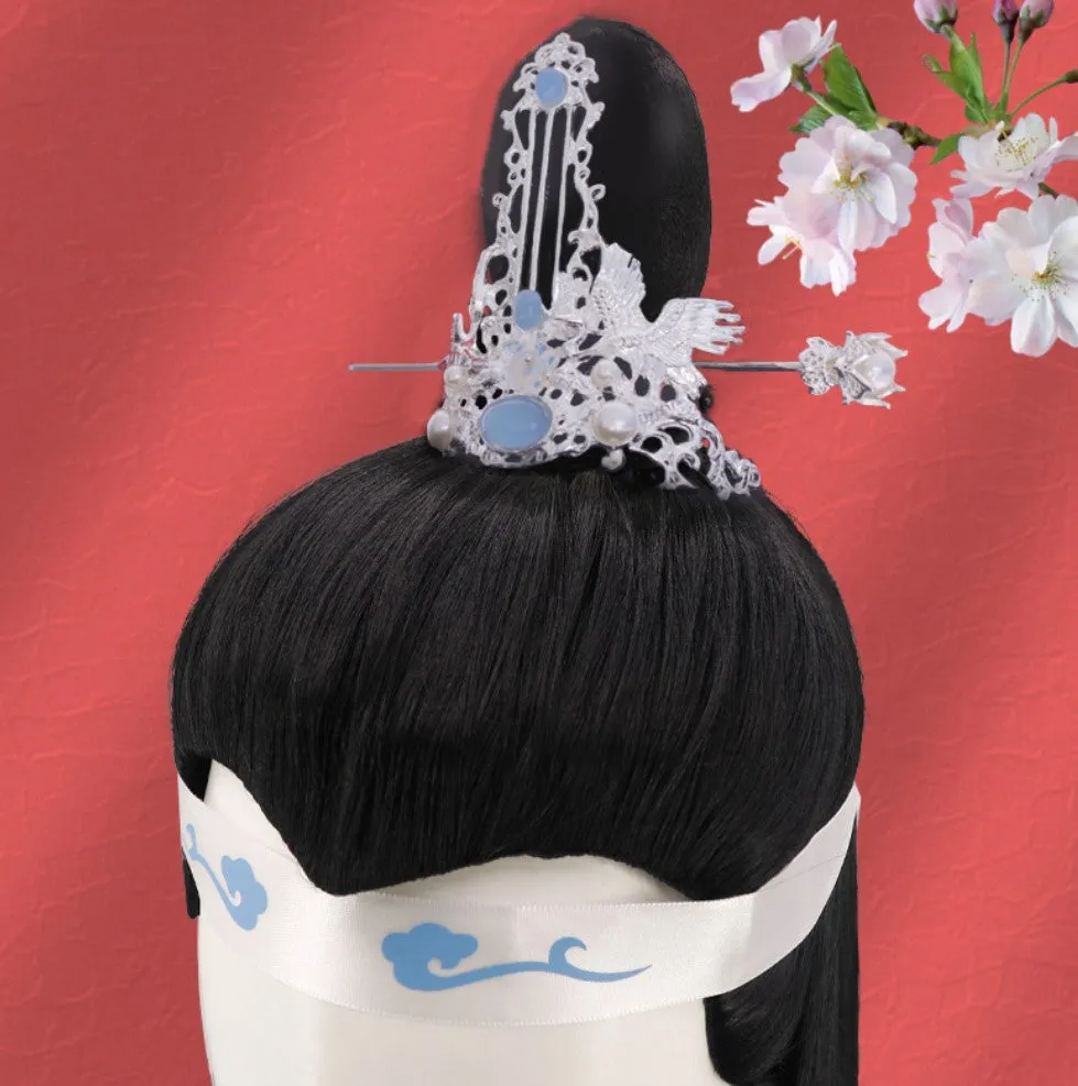 Lan Wangji Costume Hair Wig for Hanfu