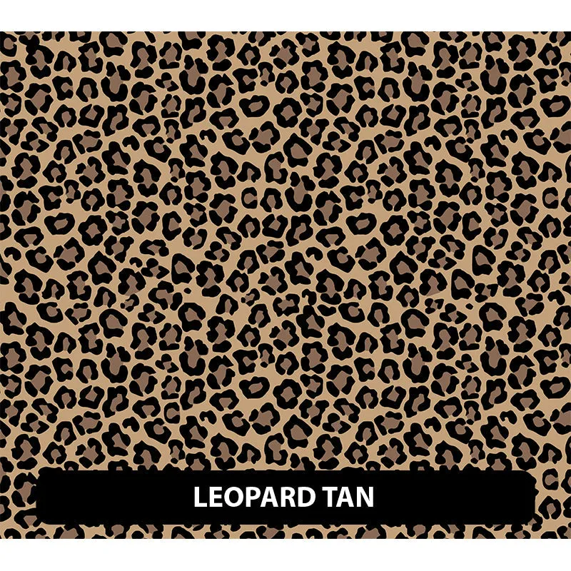 Leopard Puff Patterned HTV (12" x 12")