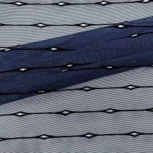 Linear Flocked Stretch Mesh| Blue Moon Fabrics