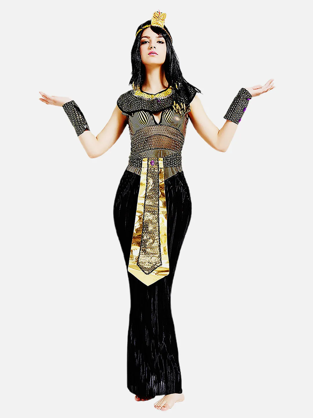 Little Surprise Box Black Egyptian Queen Adults Halloween Costume Dress Up one size