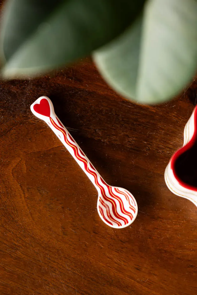 Made With Love Red Striped Spoon