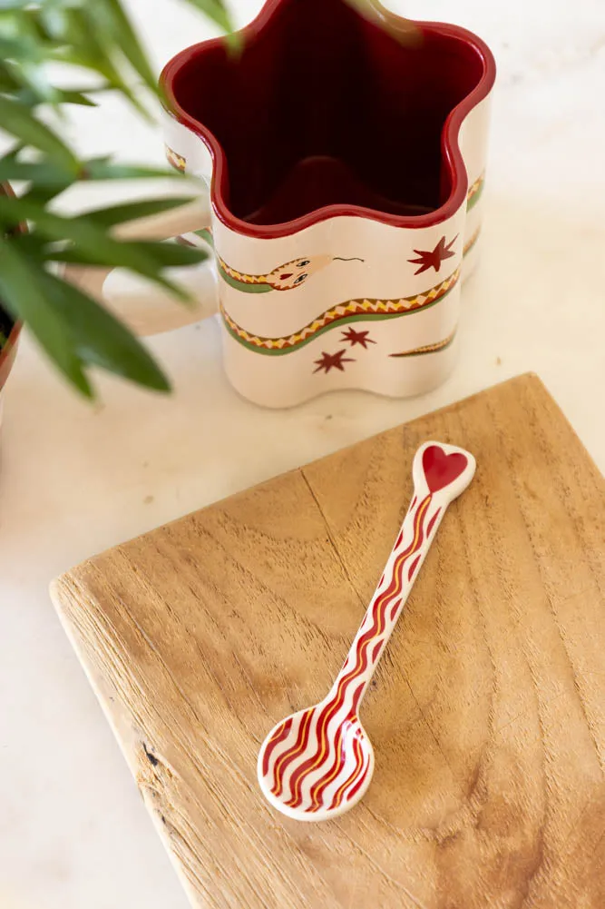 Made With Love Red Striped Spoon