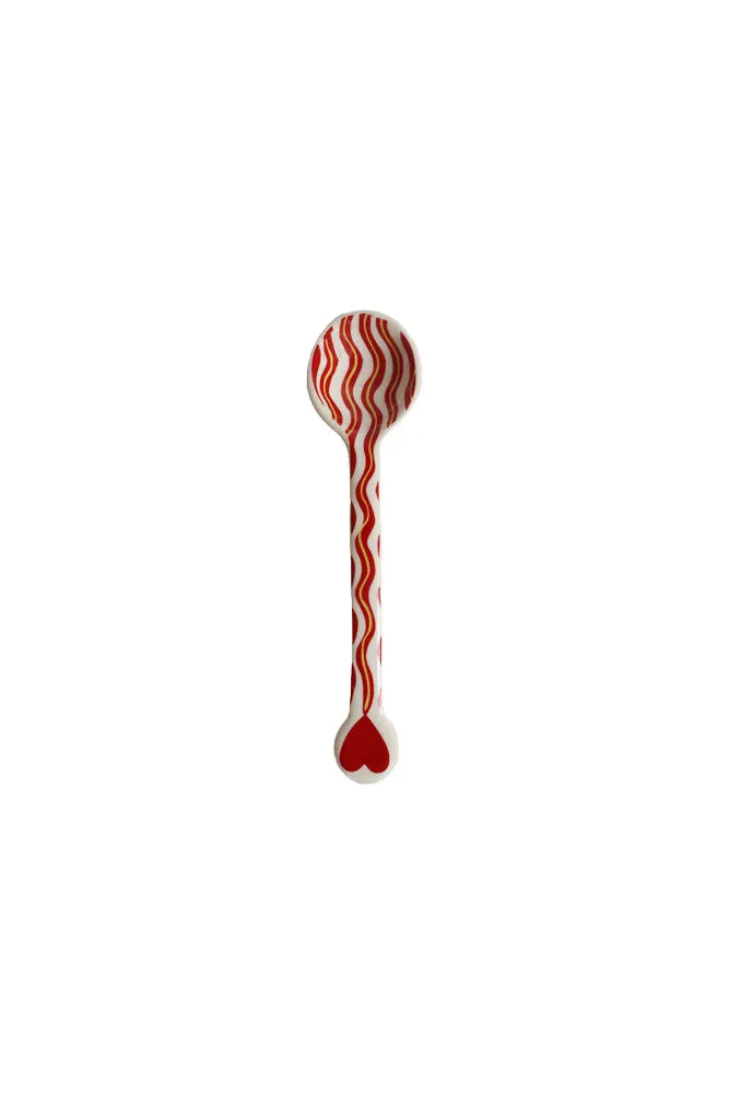 Made With Love Red Striped Spoon