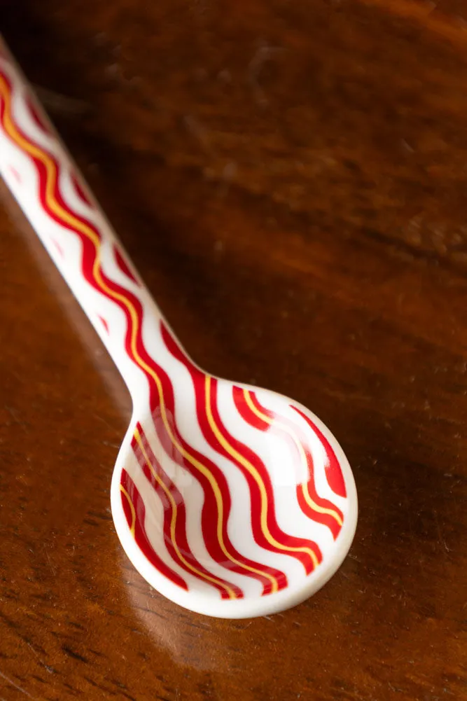 Made With Love Red Striped Spoon