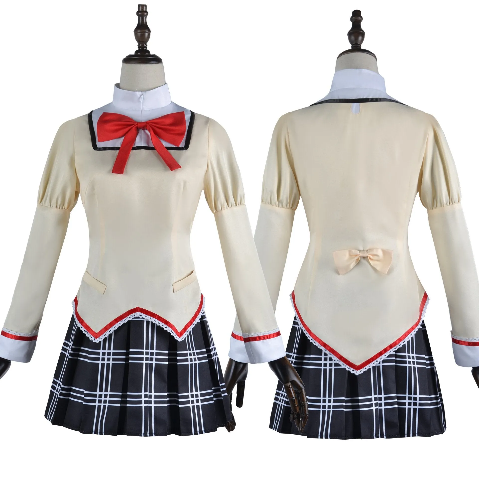 Madoka Magica Kaname Cosplay Costume Uniform Dress